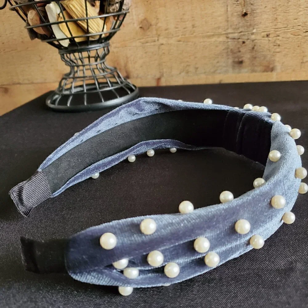 Pearl Velvet Headband